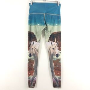 Teeki XS Unicorn Yoga Leggings Hot Pants